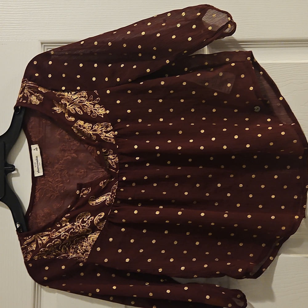 Abercrombie kids boho sheer top